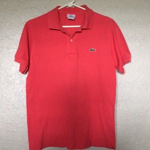 lacoste red polo